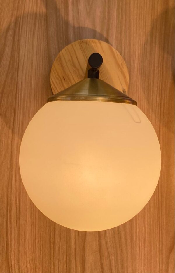 APLIQUE DE PARED CON CRISTAL P12 MADERA